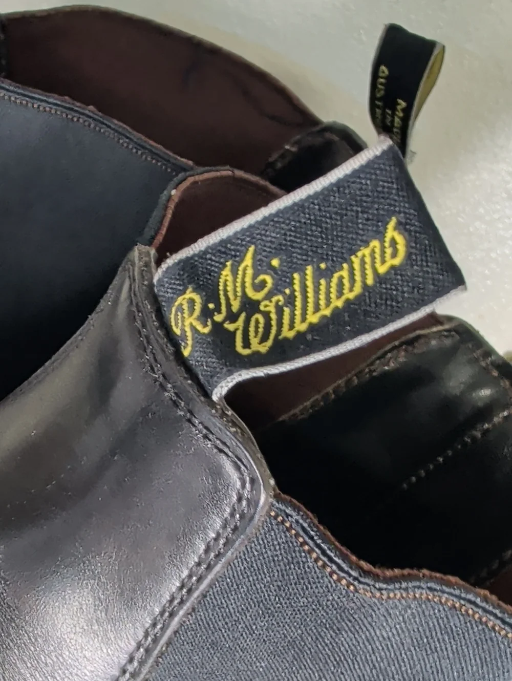 RM Williams Australia Chelsea Black Leather Boots Men 10 AU  11 US 12 Comfort